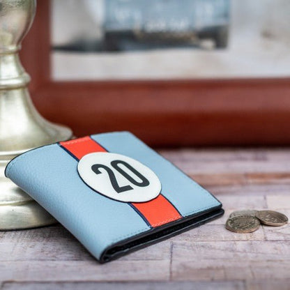 No 20 Blue Gulf Racing Stripe Wallet - Vroom Classics