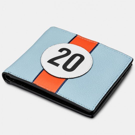 No 20 Blue Gulf Racing Stripe Wallet - Vroom Classics