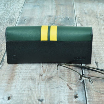 No 82 Green Lotus Racing Stripe Glasses Case - Vroom Classics
