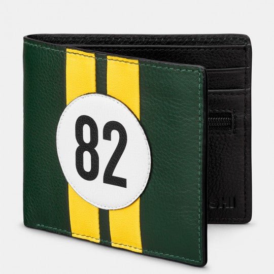 No 82 Green Lotus Racing Stripe Wallet - Vroom Classics
