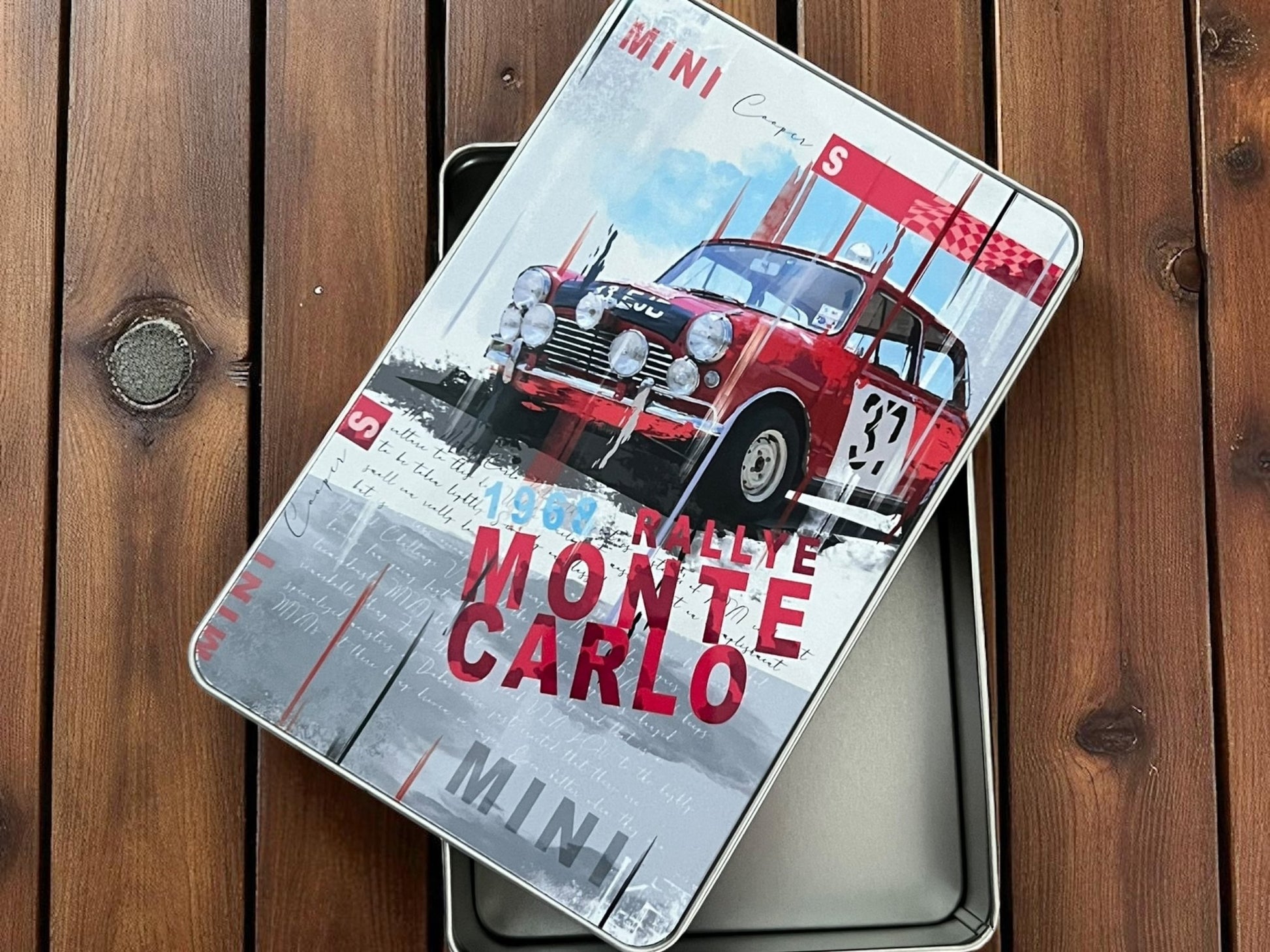 Paddy Hopkirk's Legendary Mini Tribute Metal Storage Box - Vroom Classics