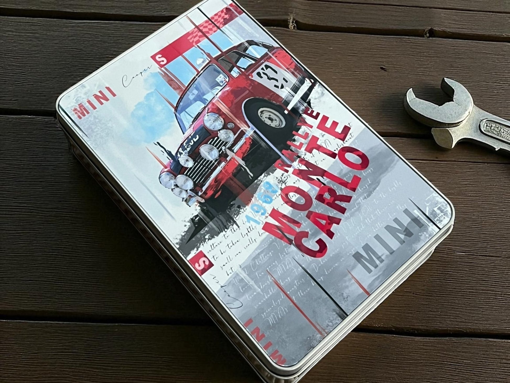 Paddy Hopkirk's Legendary Mini Tribute Metal Storage Box - Vroom Classics