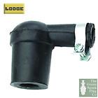 Patte Spark Plug Cap R90 Black Water Resistant Rubber Lodge No Resistor - Vroom Classics