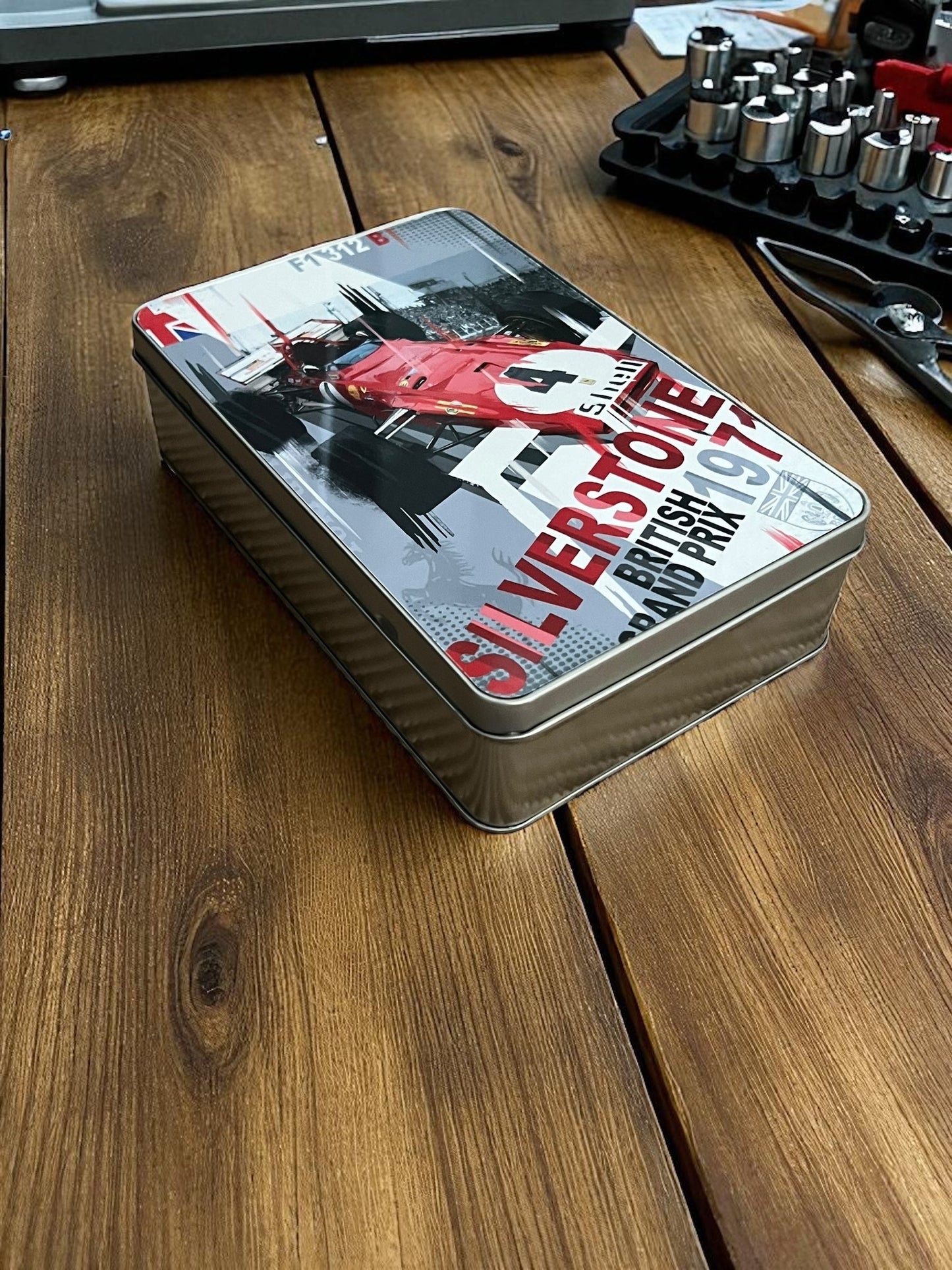 Jackie Ickx Ferrari 312B Tribute Metal Storage Box