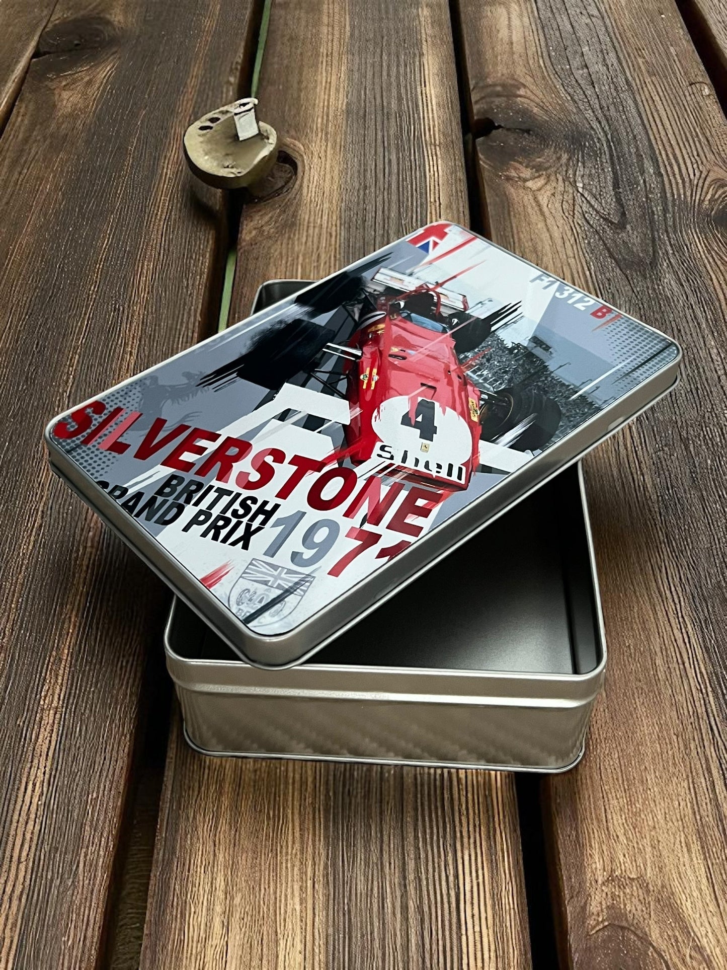 Jackie Ickx Ferrari 312B Tribute Metal Storage Box