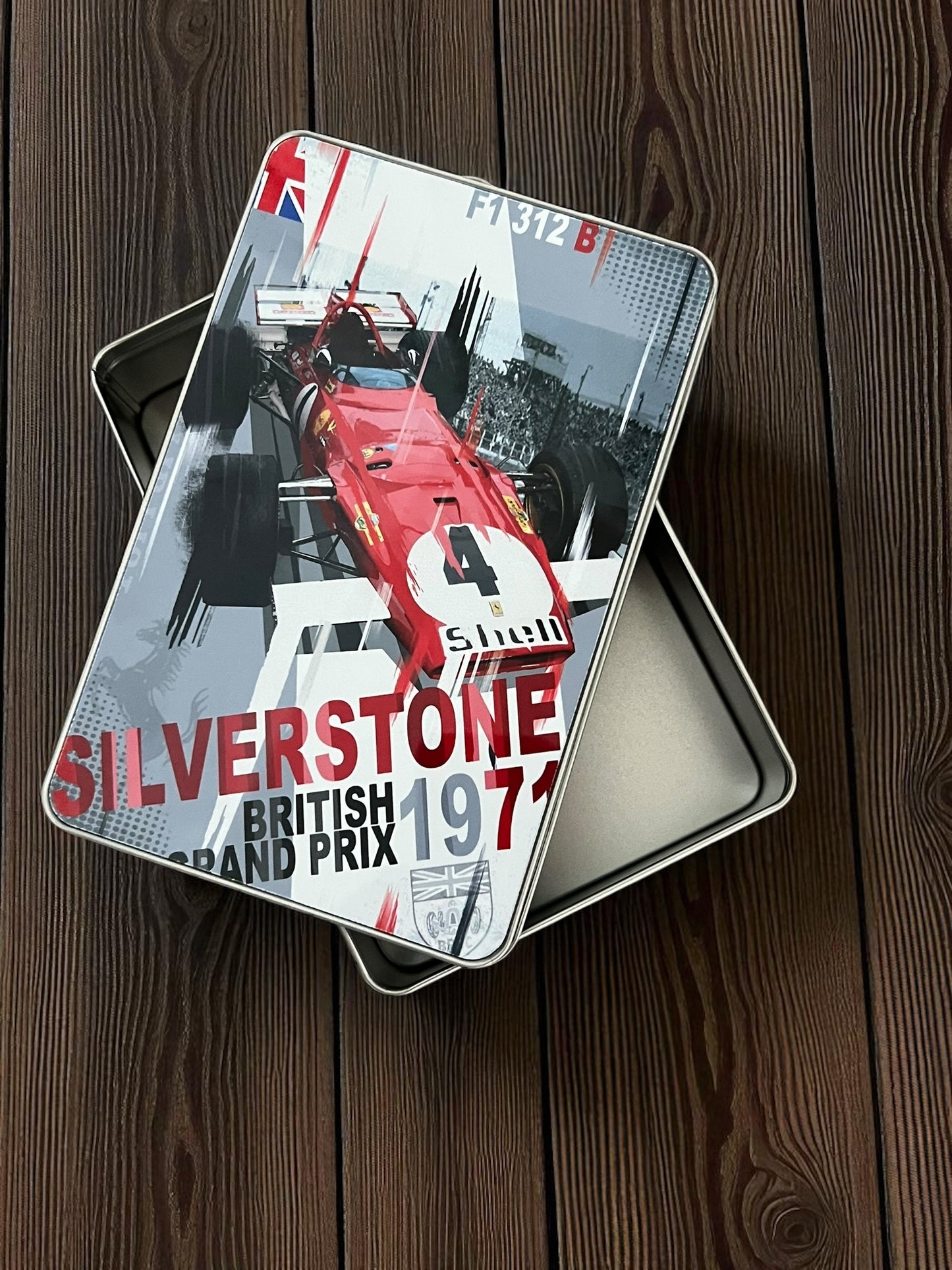 Jackie Ickx Ferrari 312B Tribute Metal Storage Box