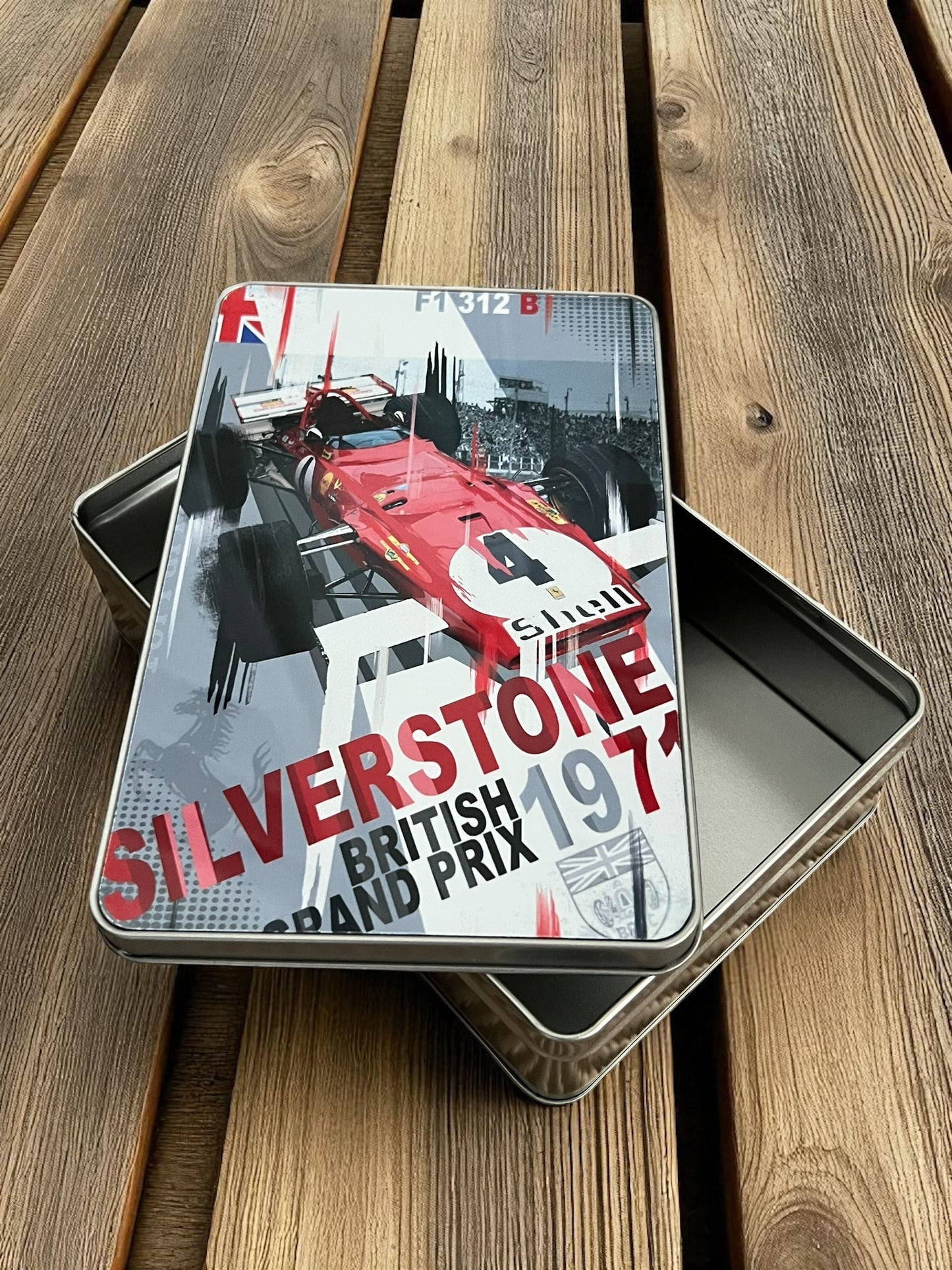 Jackie Ickx Ferrari 312B Tribute Metal Storage Box