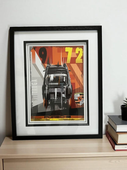 Porsche 911 Targa 1972 Pop Art Print - Large - Vroom Classics