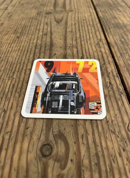 Porsche 911 Targa Pop Art Coasters - Vroom Classics