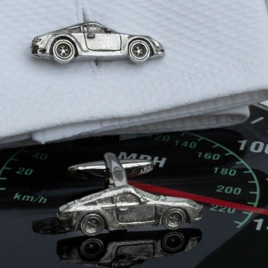 Porsche Pewter Cufflinks - Vroom Classics