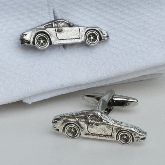 Porsche Pewter Cufflinks - Vroom Classics