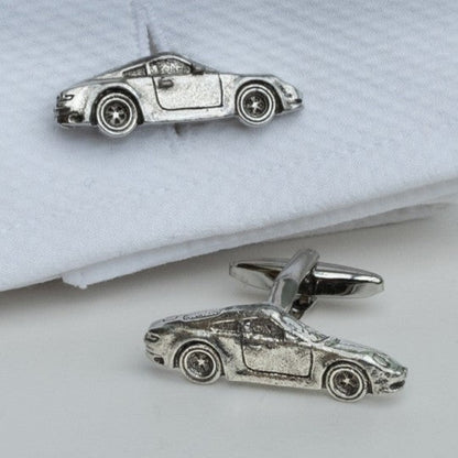 Porsche Pewter Cufflinks - Vroom Classics