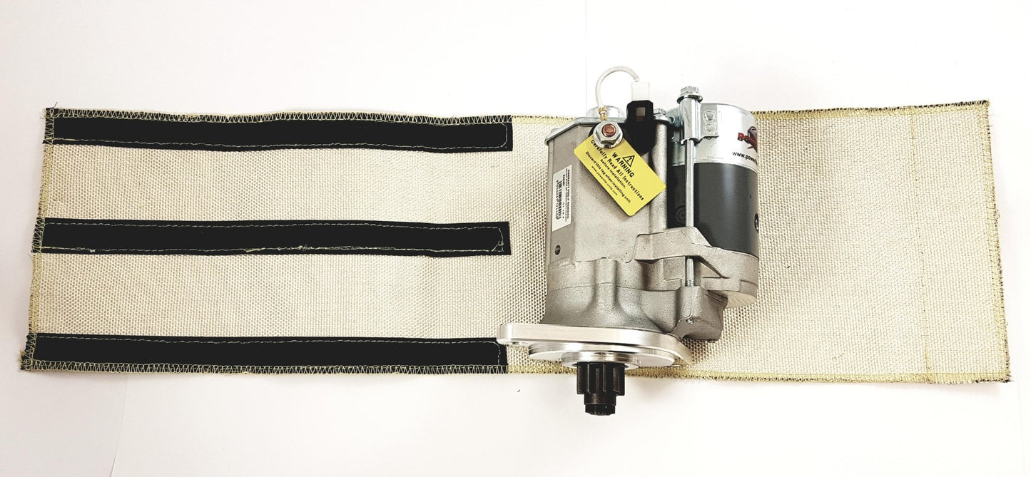 Powerlite Thermal Heat Shield Cover Silver Starter Motor Wrap Shield Protection - Vroom Classics