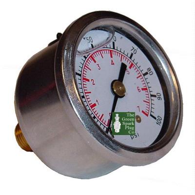 Pressure Gauge 1 - 7 bar (Glycerine filled) (FPG002) - Vroom Classics