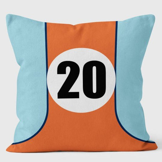 Racing Stripe No20 Cushion - Vroom Classics