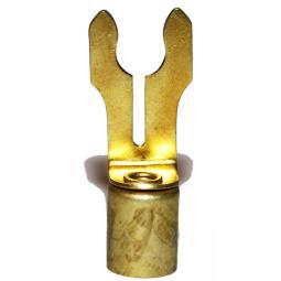 Rajah Spark Plug Forked Terminal Brass 7mm Cable - Vroom Classics