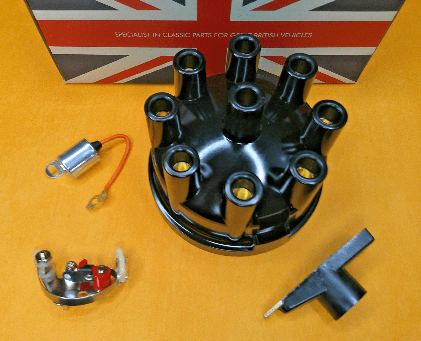 RANGE ROVER 3.5 V8 (1973 - 81) DISTRIBUTOR CAP, POINTS, ROTOR ARM, CONDENSER - Vroom Classics