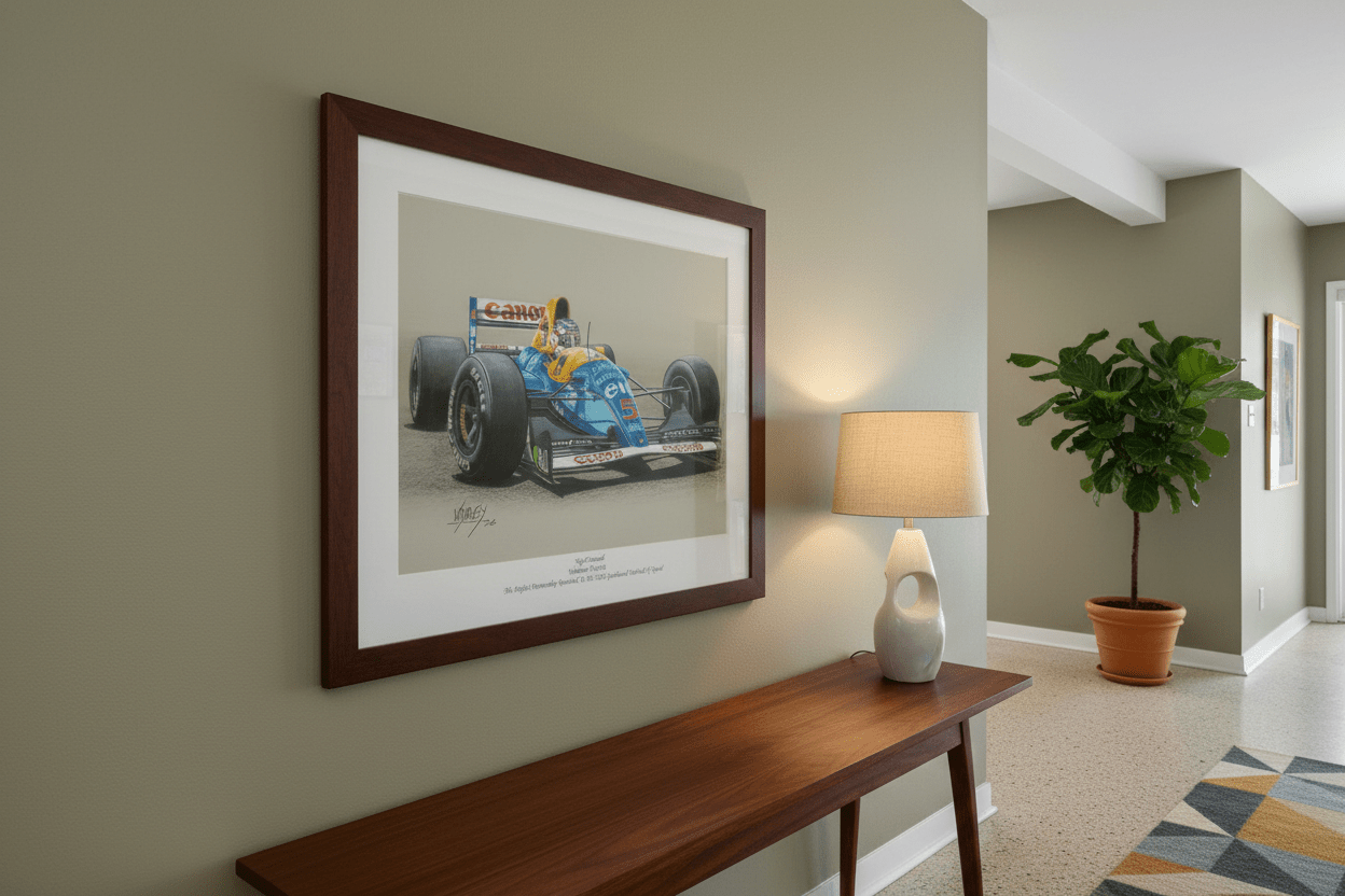 Red 5 and Nigel Reunited at Goodwood - Limited Edition Giclee Print - Vroom Classics