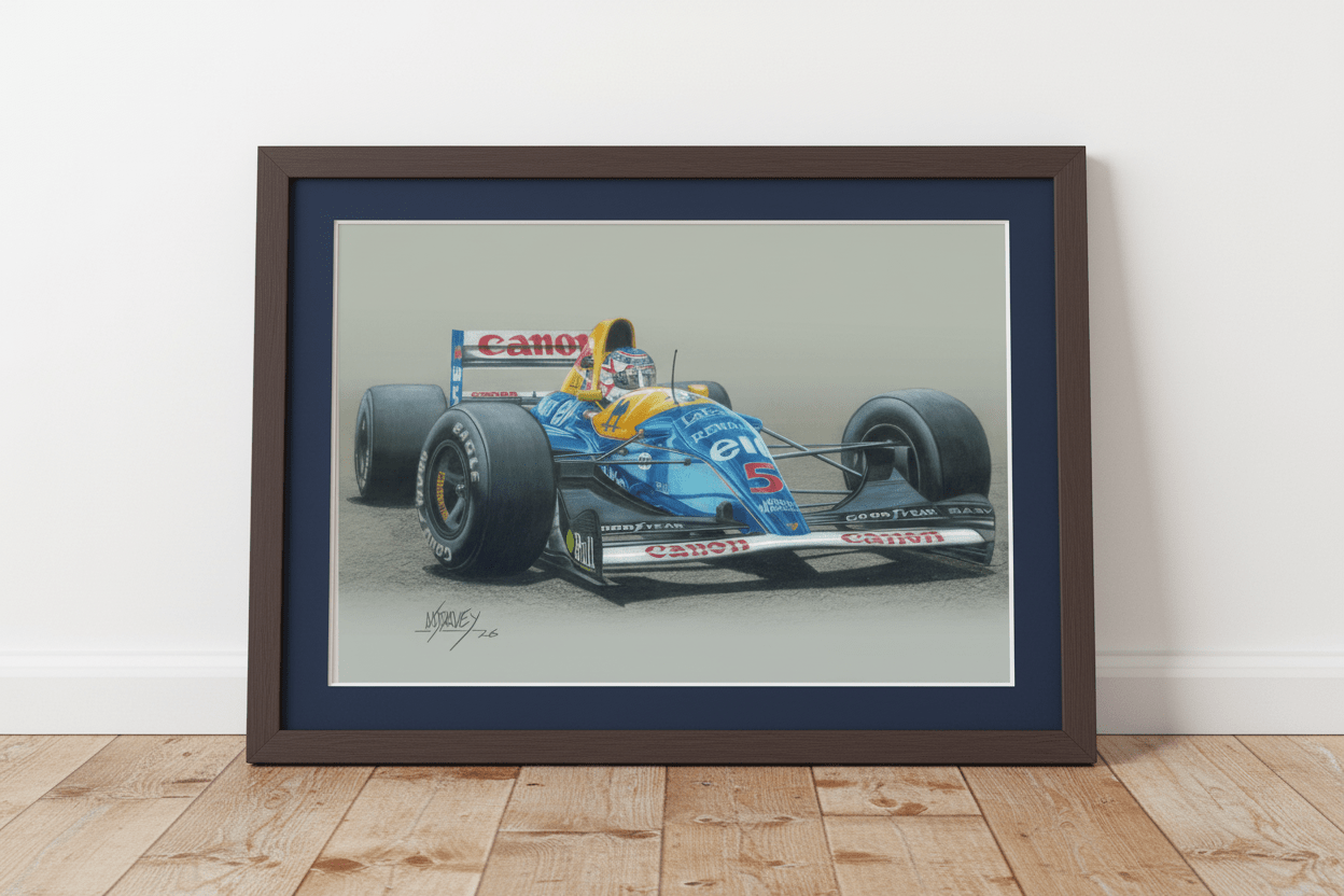 Red 5 and Nigel Reunited at Goodwood - Limited Edition Giclee Print - Vroom Classics