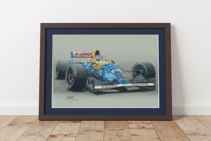 Red 5 and Nigel Reunited at Goodwood - Limited Edition Giclee Print - Vroom Classics