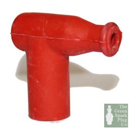 1x Spark Plug Cap - Red Rubber Waterproof - Nut Terminal Red