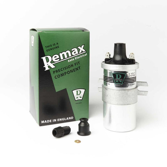 Remax ES1 Ignition 6V Coil Acorn MADE IN ENGLAND - Eqv Lucas DLB112 LA6 HA6 - Vroom Classics