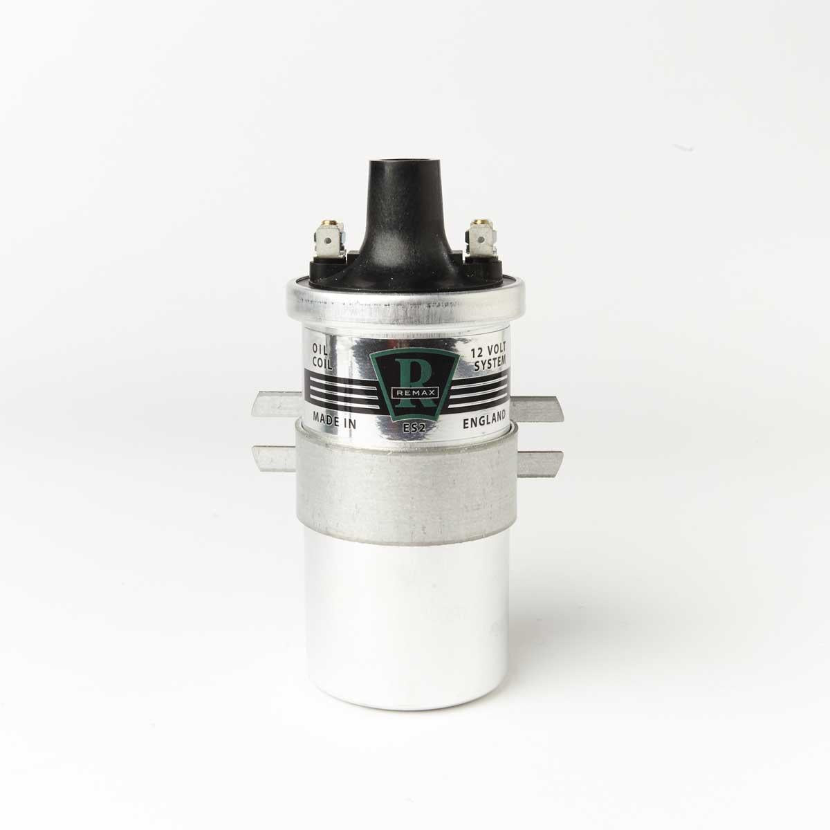 Remax ES2 Ignition 12V Coil Aco MADE IN ENGLAND - Eqv Lucas DLB100 LA12 HA12 - Vroom Classics