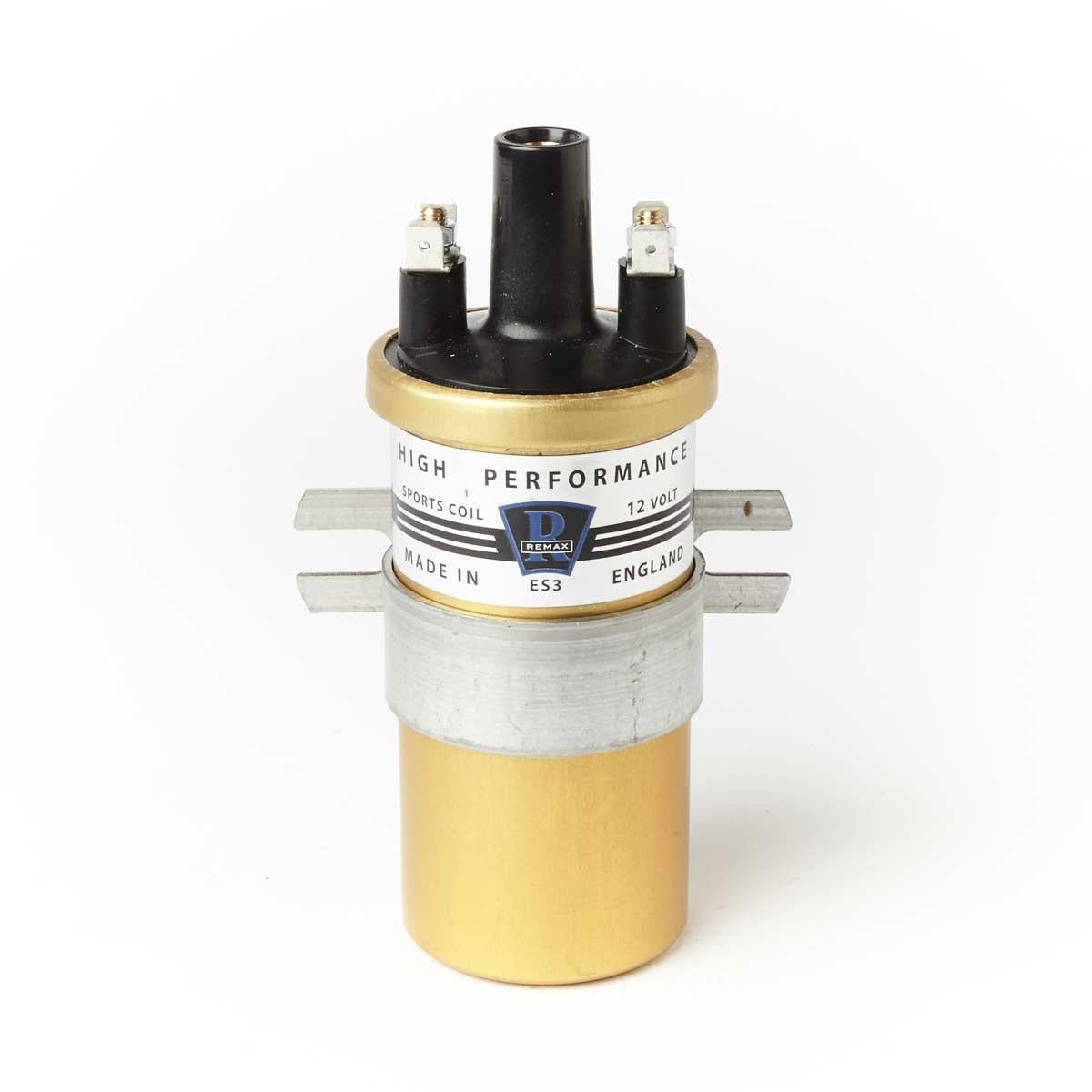 Remax ES3 Ignition 12V Sports Coil PushIn MADE IN ENGLAND - Eqv Lucas DLB105 - Vroom Classics