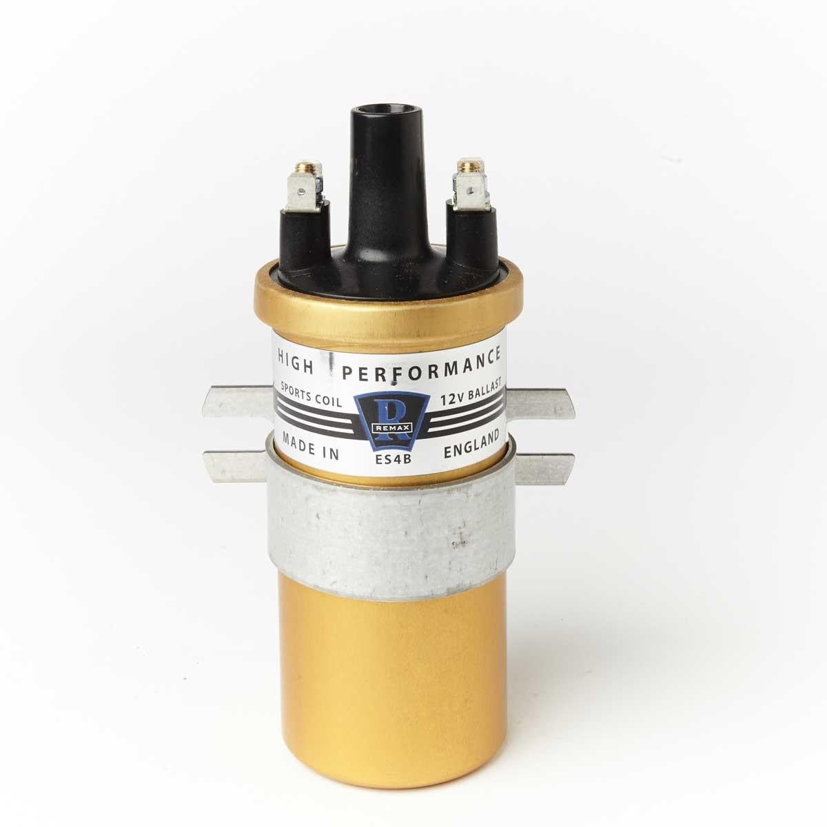 Remax ES4B Ignition 12V Ballast Resistor Sports Coil PushIn MADE IN ENGLAND - Eqv Lucas DLB110 - Vroom Classics
