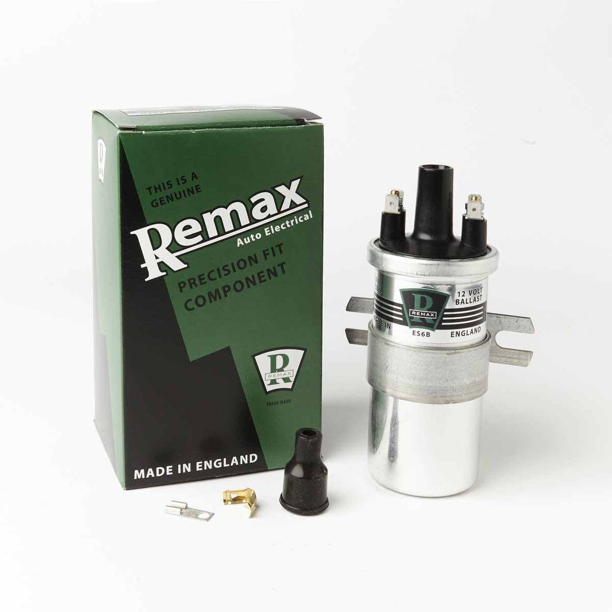 Remax ES6B Ignition 12V Ballast Resitor Coil PushIn MADE IN ENGLAND - Eqv Lucas DLB102 - Vroom Classics