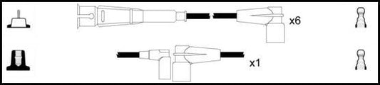 Remax HT Ignition Leads Cable Set Copper Core Cable 7 Lead MERCEDES - BENZ G - CLASS - Vroom Classics