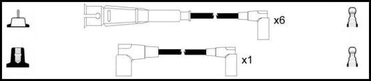 Remax HT Ignition Leads Cable Set Copper Core Cable 7 Leads MERCEDES - BENZ SL - Vroom Classics