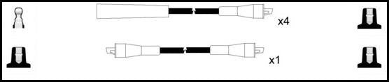 Remax HT Ignition Leads Cable Set Resistive Cable 5 Leads AUTOBIANCHI A 112 - Vroom Classics