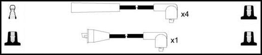 Remax HT Ignition Leads Cable Set Resistive Cable 5 Leads MAZDA 929 - Vroom Classics