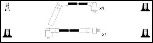 Remax HT Ignition Leads Cable Set Resistive Cable 5 Leads MITSUBISHI LANCER - Vroom Classics