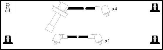 Remax HT Ignition Leads Cable Set Resistive Cable 5 Leads TOYOTA COROLLA - Vroom Classics