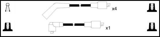 Remax HT Ignition Leads Cable Set Resistive Cable 5 Leads TOYOTA HIACE - Vroom Classics
