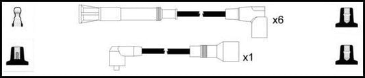 Remax HT Ignition Leads Cable Set Resistive Cable 7 Leads BMW 5 - Vroom Classics