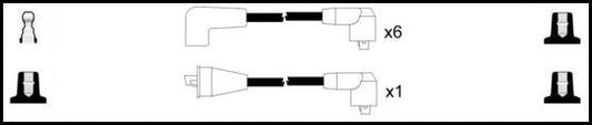 Remax HT Ignition Leads Cable Set Resistive Cable 7 Leads DAIMLER 2.8 - 5.3 - Vroom Classics