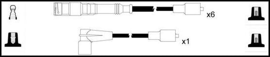 Remax HT Ignition Leads Cable Set Resistive Cable 7 Leads MERCEDES - BENZ COUPE - Vroom Classics