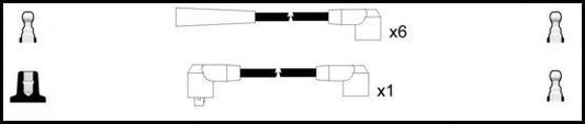 Remax HT Ignition Leads Cable Set Resistive Cable 7 Leads MERCEDES - BENZ G - CLASS - Vroom Classics