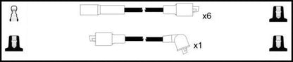 Remax HT Ignition Leads Cable Set Resistive Cable 7 Leads MG MGC GT - Vroom Classics