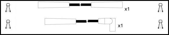 Remax HT Ignition Leads Cable Set Wire Wound Cable 2 Leads CITRO&203;N LNA - Vroom Classics