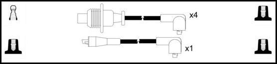 Remax HT Ignition Leads Cable Set Wire Wound Cable 5 Leads PEUGEOT 305 - Vroom Classics