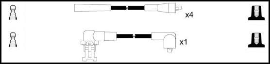 Remax HT Ignition Leads Cable Set Wire Wound Cable 5 Leads VOLVO 340 - 360 - Vroom Classics