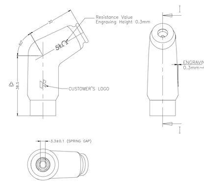 Remax Resistor Spark Plug Cap RVD05FMH - R - Replaces NGK VD05FMH - R 8425 - Vroom Classics