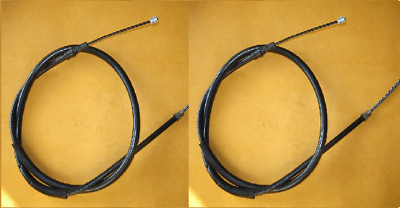RENAULT 19 with rear drums (1988 - 96) NEW PAIR of REAR BRAKE CABLES - BC2238 - Vroom Classics