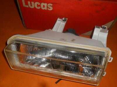 ROVER 200 SERIES 213,216(1984 - 1989) PASSENGER SIDE N/S HEADLIGHT UNIT - LUCAS OEM - Vroom Classics