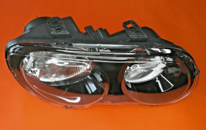 ROVER 25 SERIES MG ZR(2000 - 03)DRIVERS SIDE O/S HEADLIGHT UNIT(RHD) Black Housing - Vroom Classics