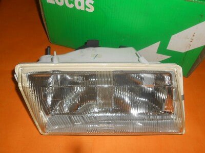 ROVER MG MONTEGO (1984 - 1993) DRIVERS SIDE O/S HEADLIGHT UNIT - LUCAS OEM - Vroom Classics